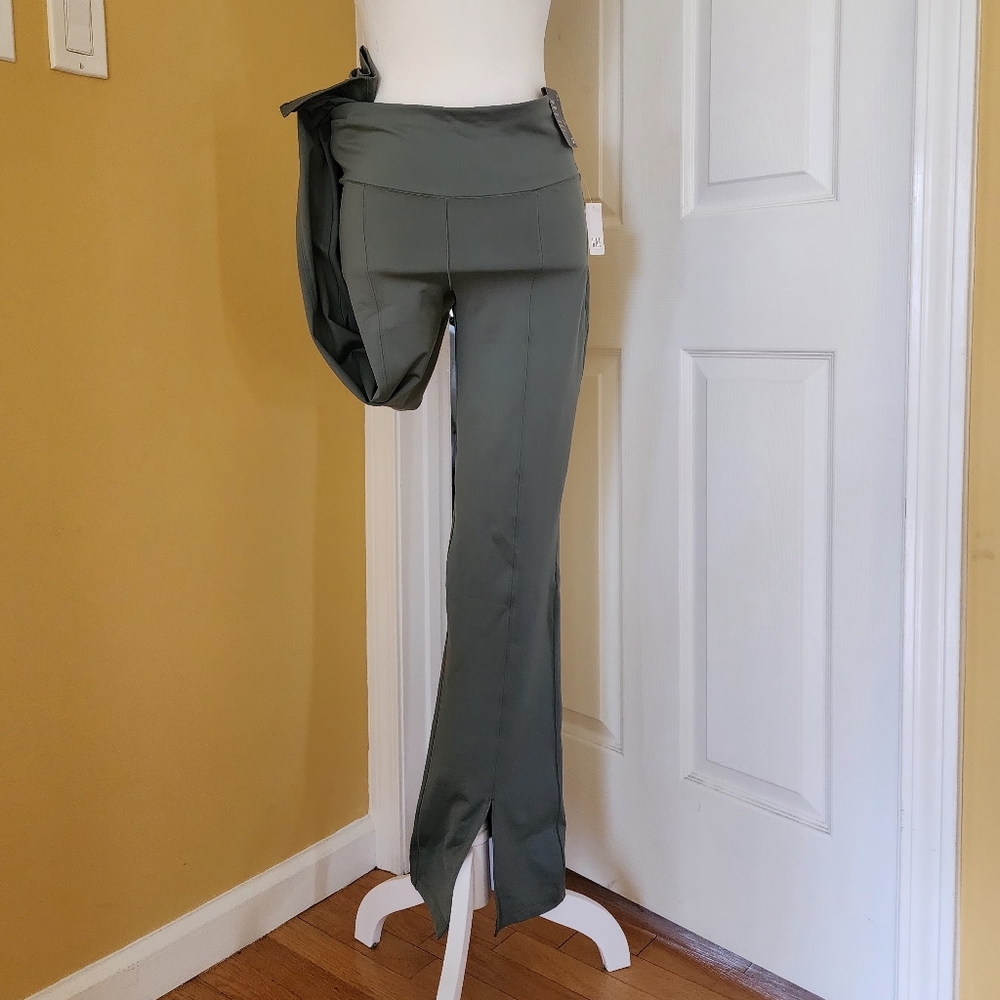 Elegant Olive Green Women's Pants